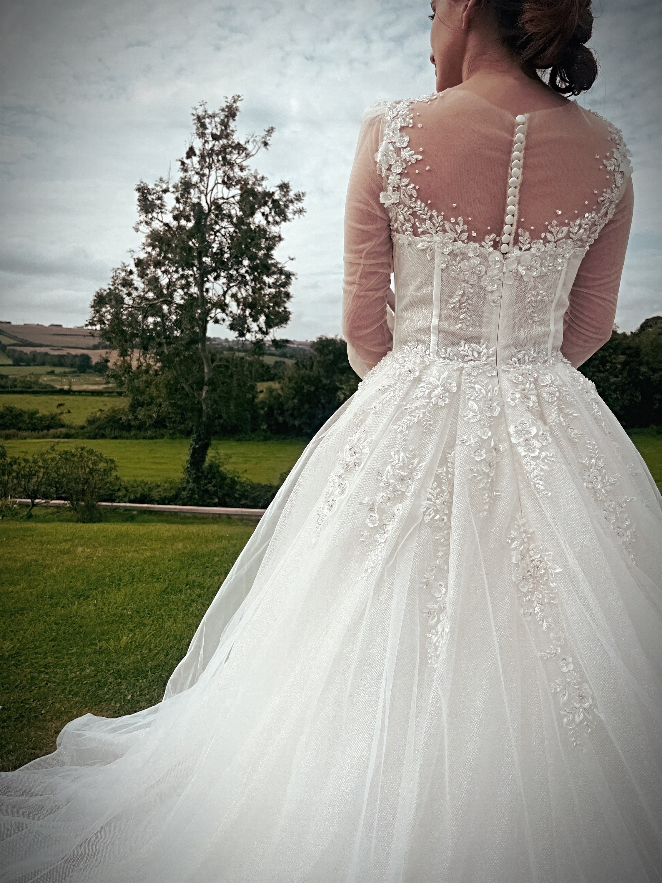 Darcey' Glitter Ball Gown Beaded Luxury Wedding Dress - Etsy Darcey' Glitter Ball Gown Beaded Luxury Wedding Dress - Etsy