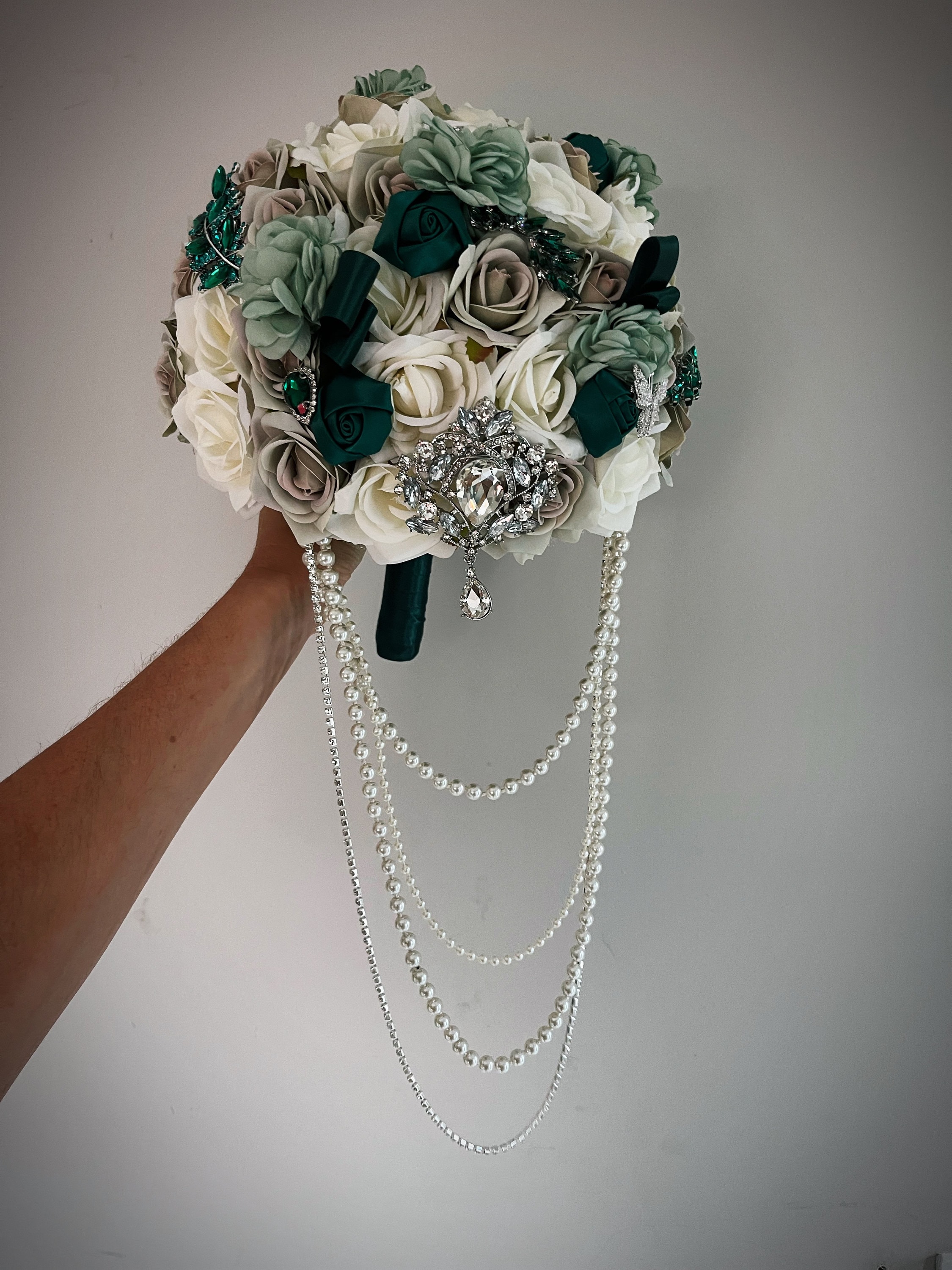Emerald Green Brooch - Etsy