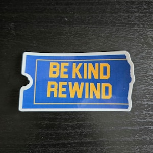 Blockbuster Be Kind Rewind Nostalgia Sticker