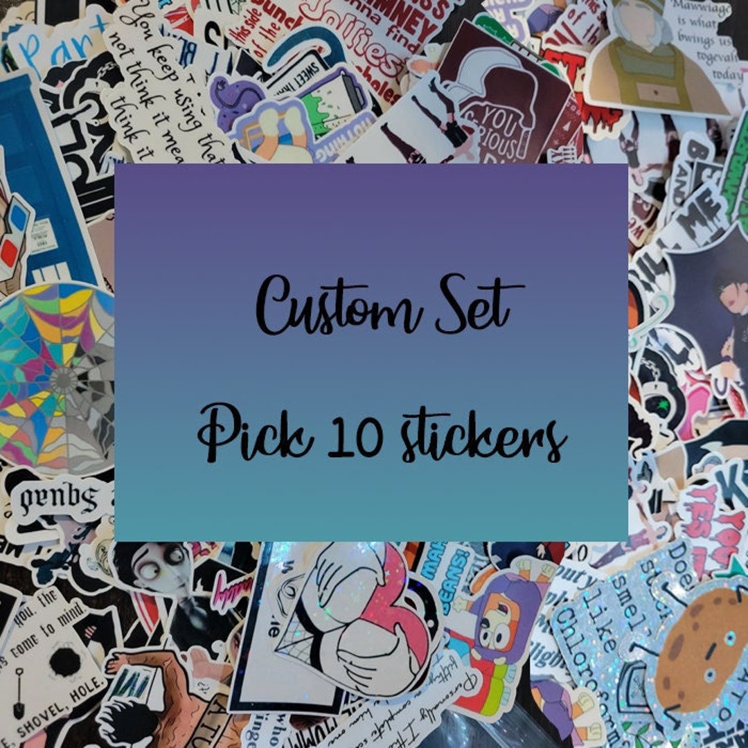 Pick 10 Sticker Pack, Variety Sticker Set - Etsy