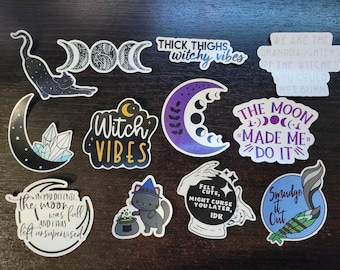 Witchy Themed stickers