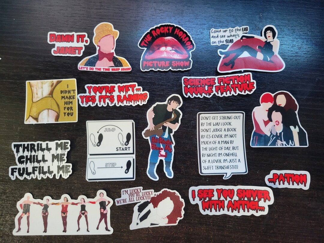 Rocky Horror Picture Show Inspired Sticker Set - Etsy