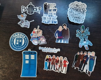 Dr. Who inspired sticker set #1