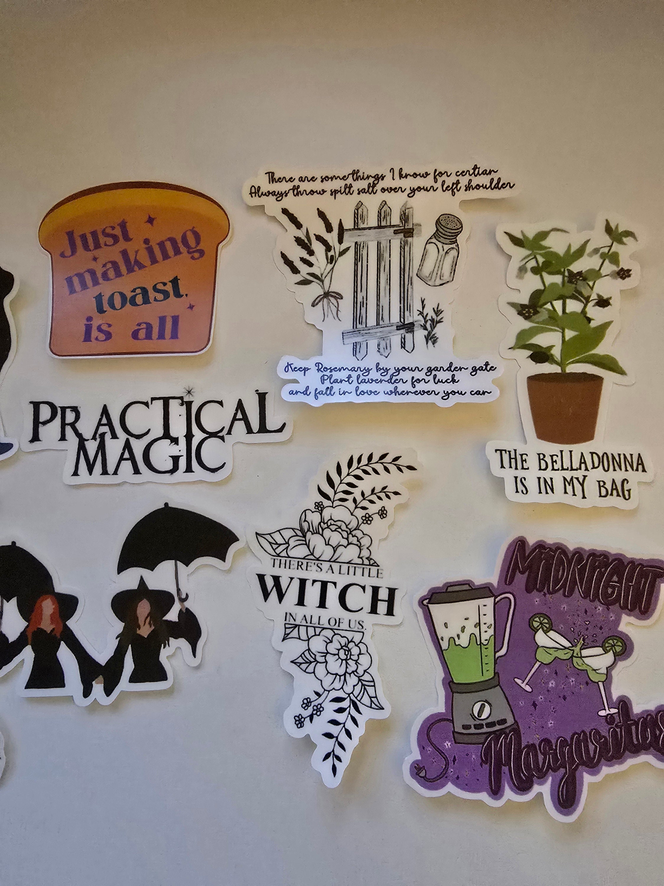 Practicals Stickers Practical Magic Inspired Sticker Set - Etsy