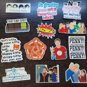 The Big Bang Theory Inspired Sticker Set