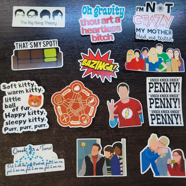 The Big Bang Theory inspiriertes Sticker Set