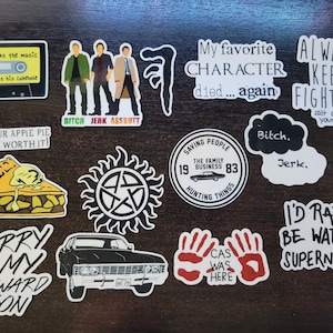 Supernatural Inspired Sticker Set