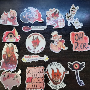 Hazbin Hotel inspired sticker pack