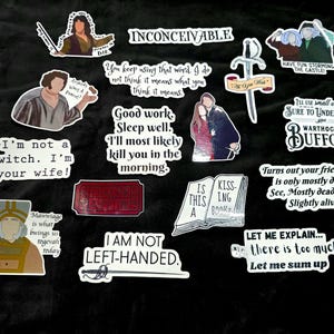 Princess Bride Inspired sticker set (NEW)