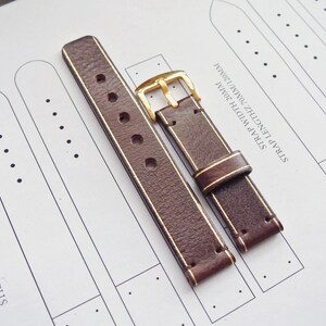 Watch strap pattern PDF Leather watch band template Handmade watch strap SVG pattern Video ...
