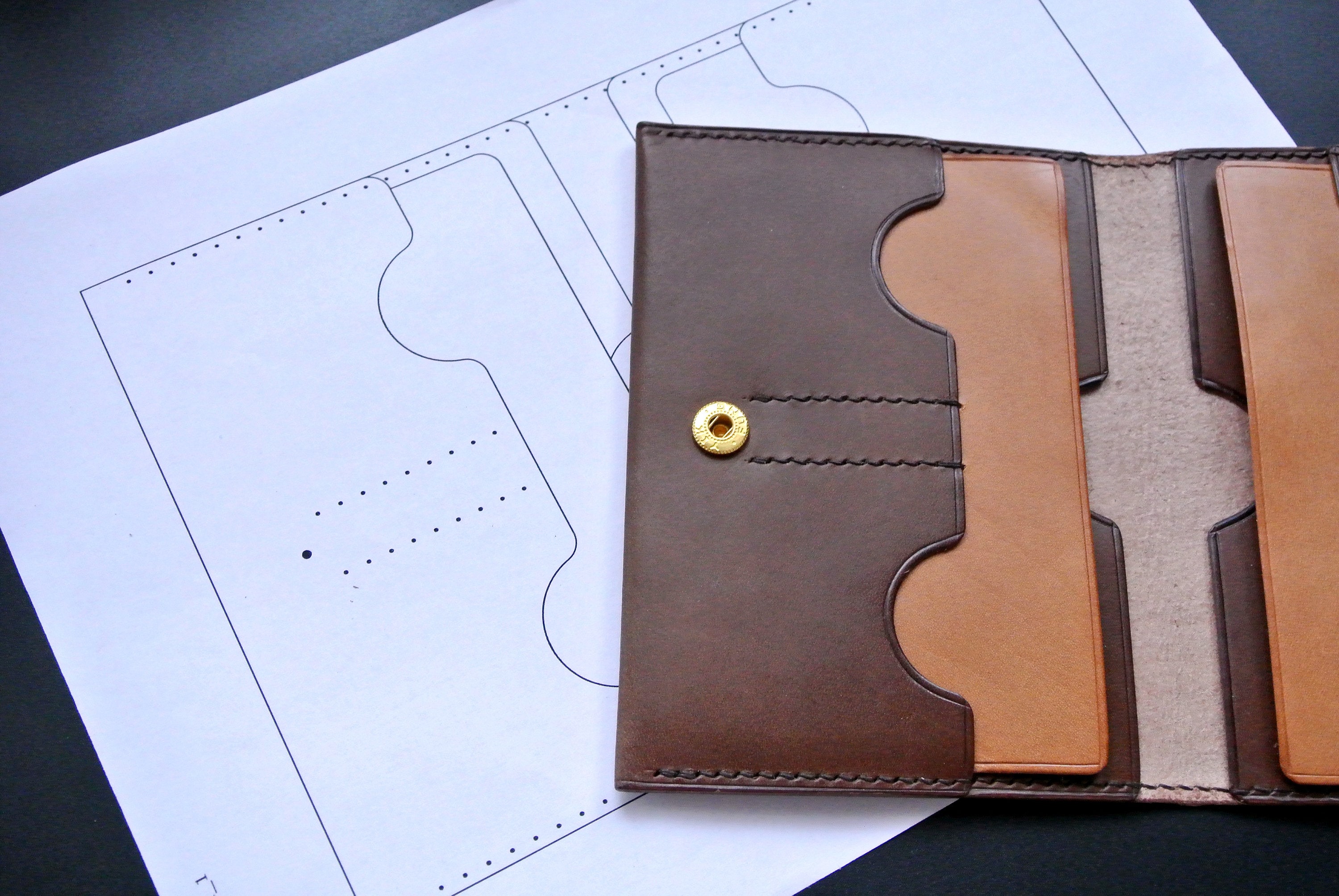 Passport holder pattern PDF Leather doc cover template Travel Etsy