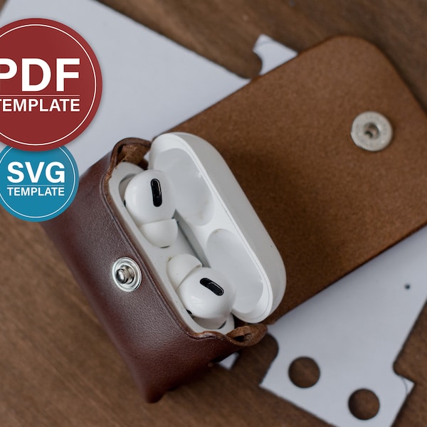 Airpods Pro Case Pattern PDF Seamless Airpods Pro Case Leather Pattern PDF Airpods Pro Case SVG Template + Video tutorial