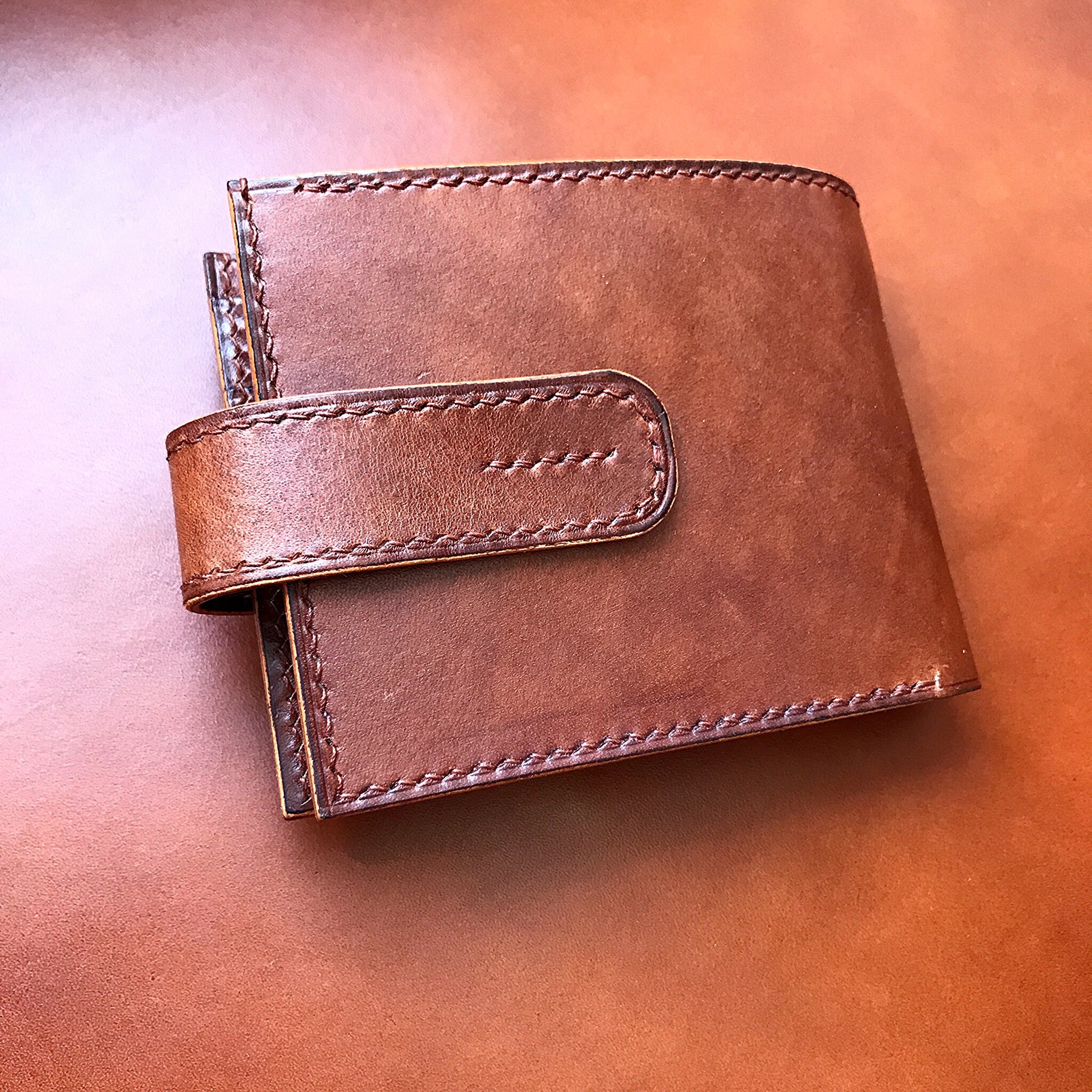 Bifold wallet leather pattern PDF Men wallet with coin pocket Etsy