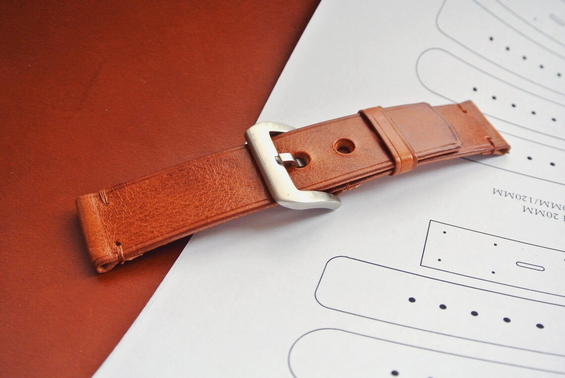 Watch strap pattern PDF Leather watch band template Handmade | Etsy