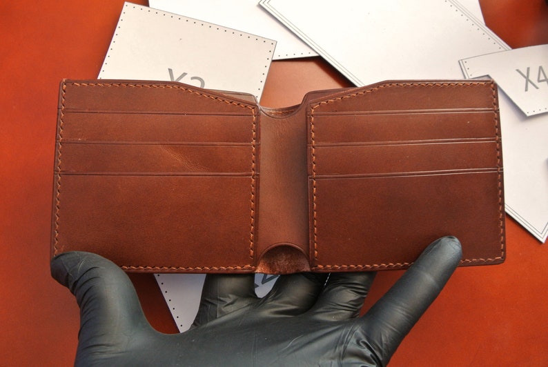 Bifold Wallet Pattern PDF Leather Wallet Pattern PDF Handmade Etsy