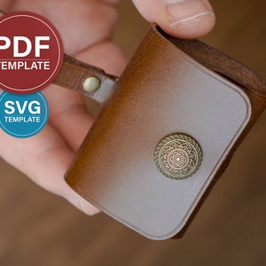 Modello PDF custodia in pelle per Airpods 3 Modello PDF custodia in pelle per Airpods 3 Modello SVG custodia Airpods Supporto portachiavi Airpods + Video tutorial