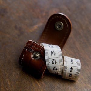 Tailor's Ruler Leather Case PDF Pattern, Leathercraft Tools Cover