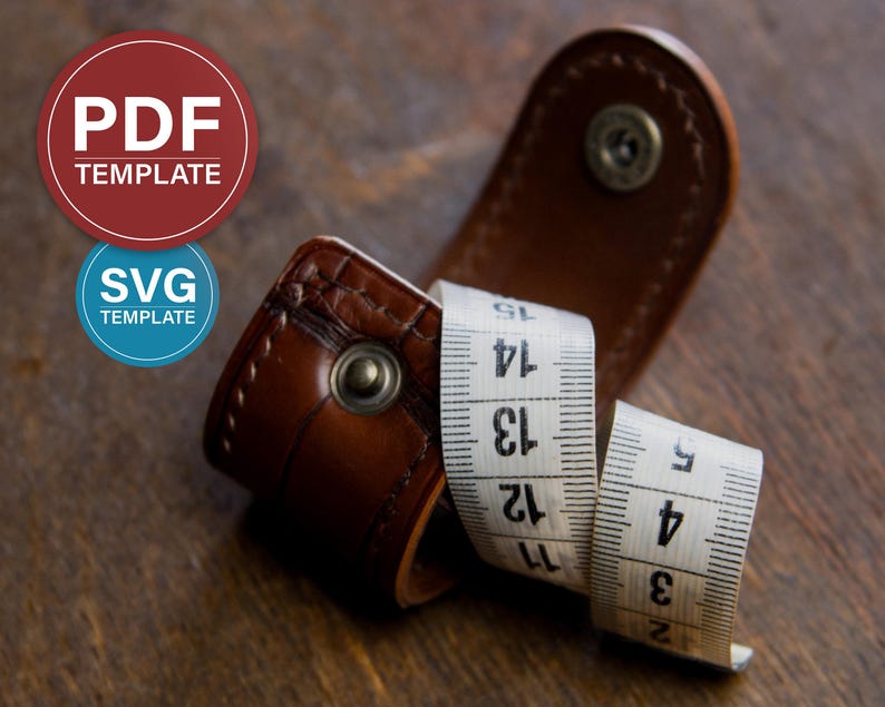 Tailor's Ruler Leather Case PDF Pattern, Leathercraft Tools Cover