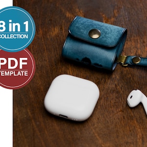 Airpods Cases PDF Templates Collection, Airpods Holder Patterns Set + Video Tutorials