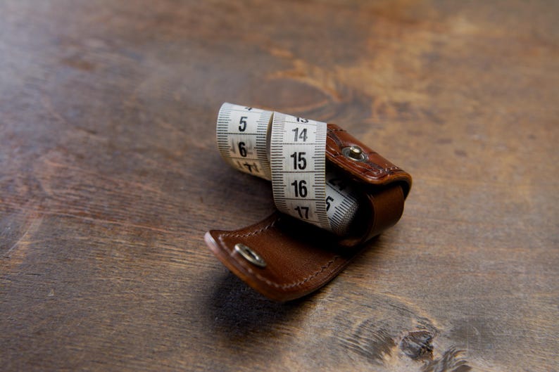 Tailor's Ruler Leather Case PDF Pattern, Leathercraft Tools Cover