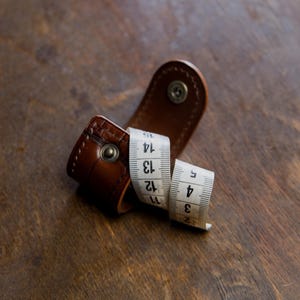 Tailor's Ruler Leather Case PDF Pattern, Leathercraft Tools Cover