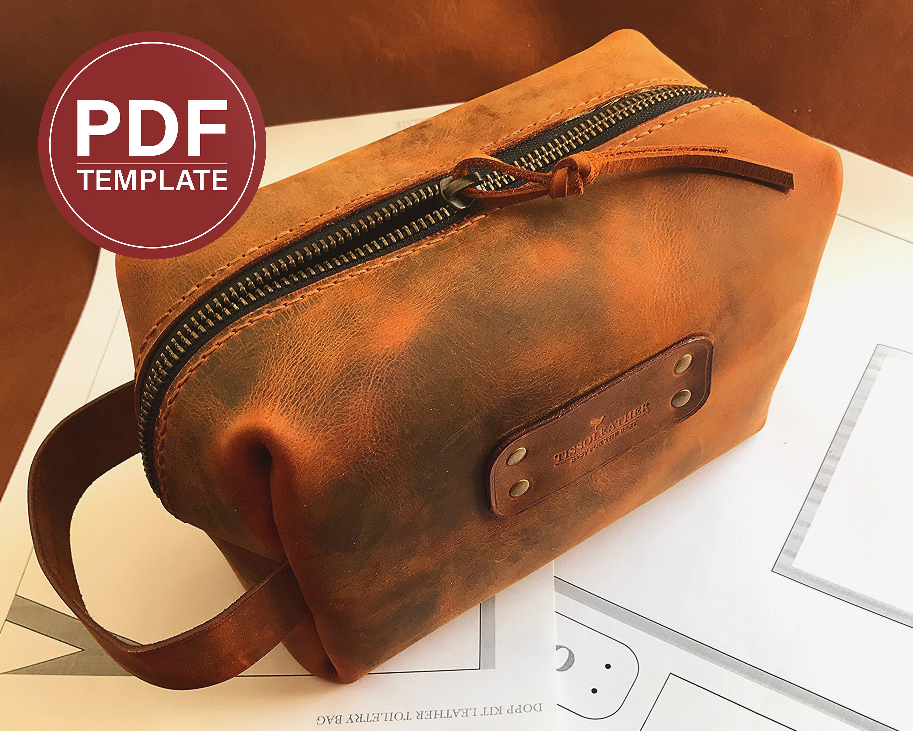 leather dopp kit pattern pdf