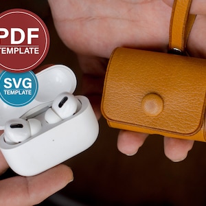 Airpods Pro Ledertasche PDF Schnittmuster + SVG (Video Tutorial)