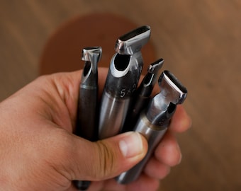 Perforatrice ovale: taglierina per cinture in pelle, strumento per la lavorazione della pelle fustellata a mano