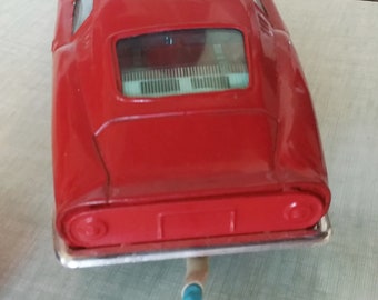 Jouet Ancien Voiture En Tôle Ferrari – France, Longueur 22 Cm, Véhicule Miniature