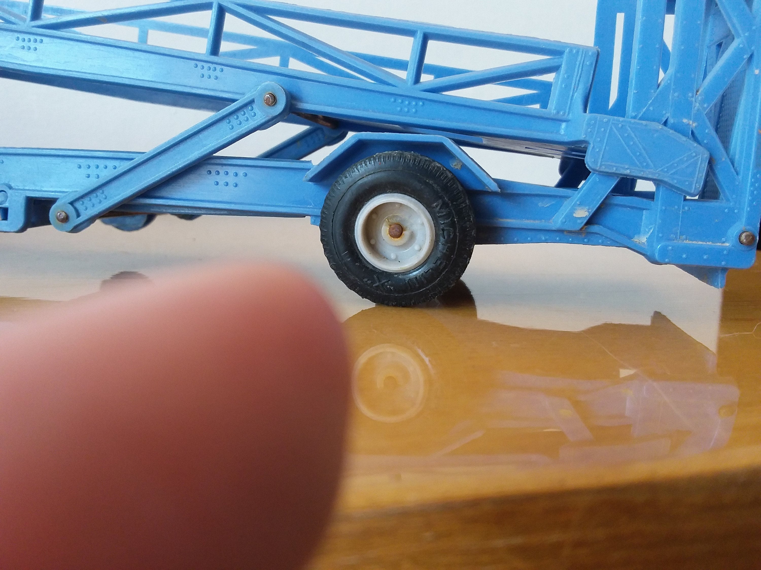 Jouet Ancien Norev Berliet TBO - Camion Transport De Voitures 1/43 (Remorque)