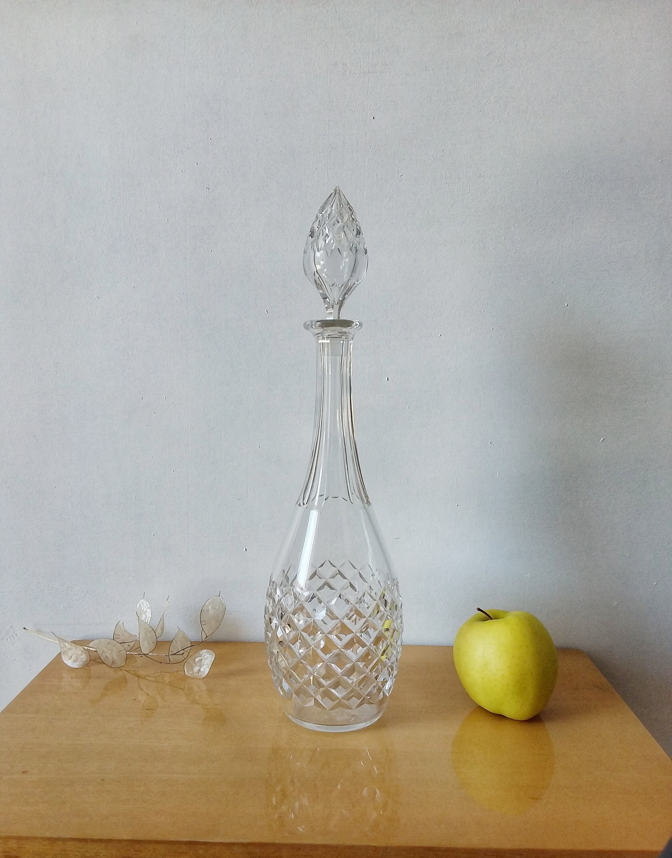 Carafe à Vin en Cristal de Baccarat. Modèle Burgos - Signée