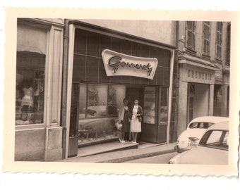 PHOTO ANCIENNE France Boutique Store Store Store Boutiques Boutiques Animated Street Instant 1960 Jewelry