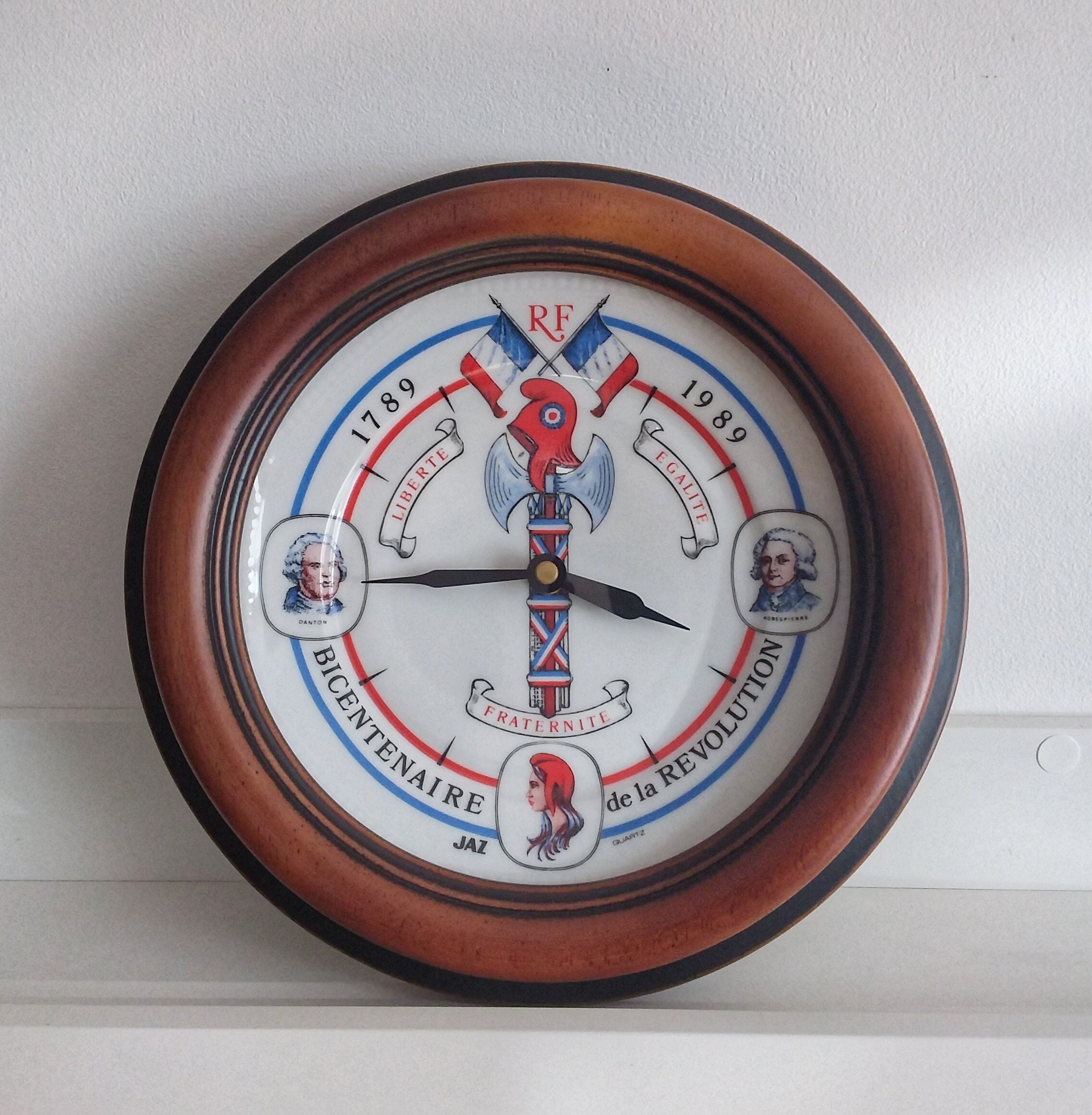 Horloge Vintage 1989 Bicentenaire Révolution Française. Marianne. Danton. Robespierre . France Marqu