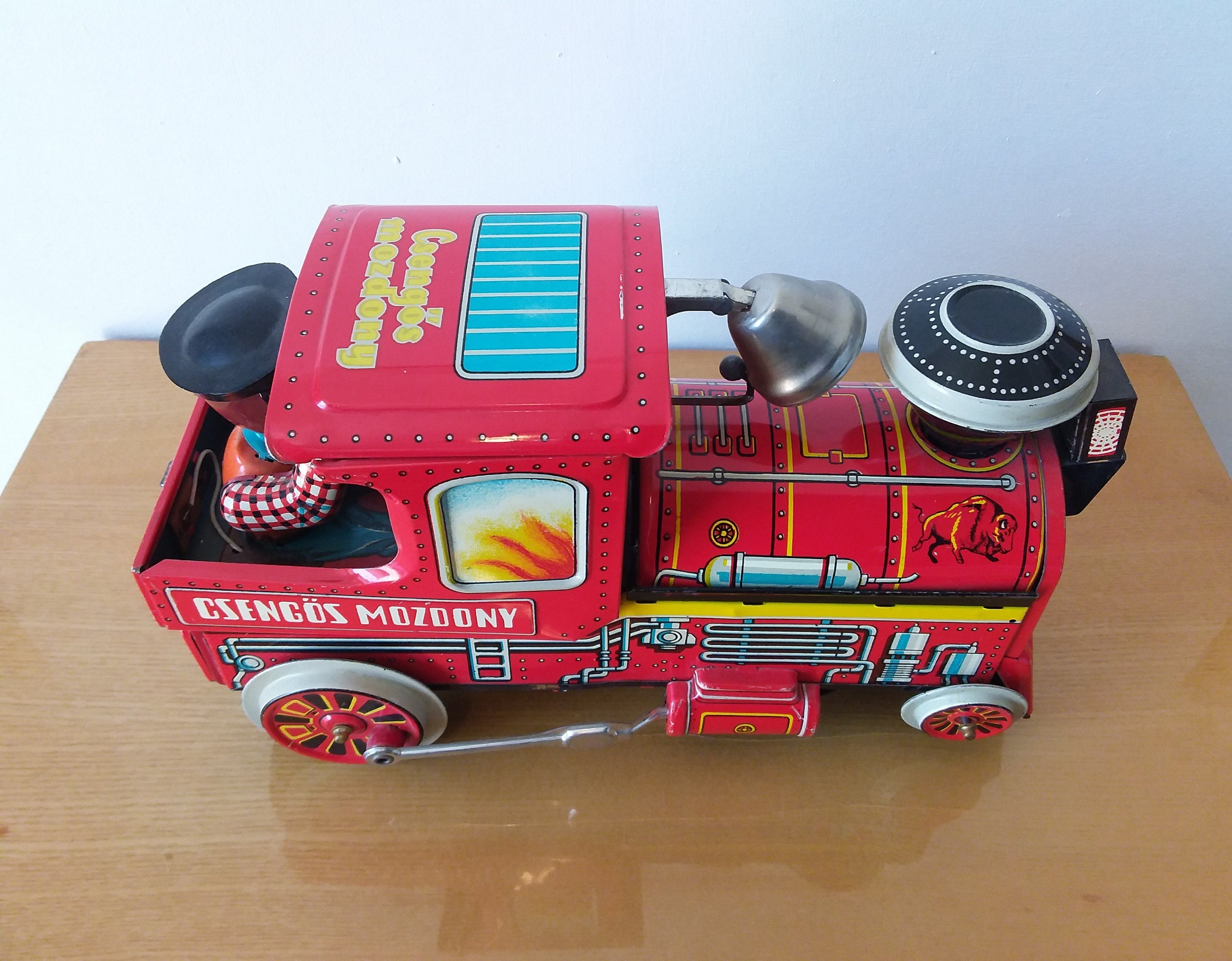 Jouet Ancien Locomotive Train En Tôle – Vintage – Occasion