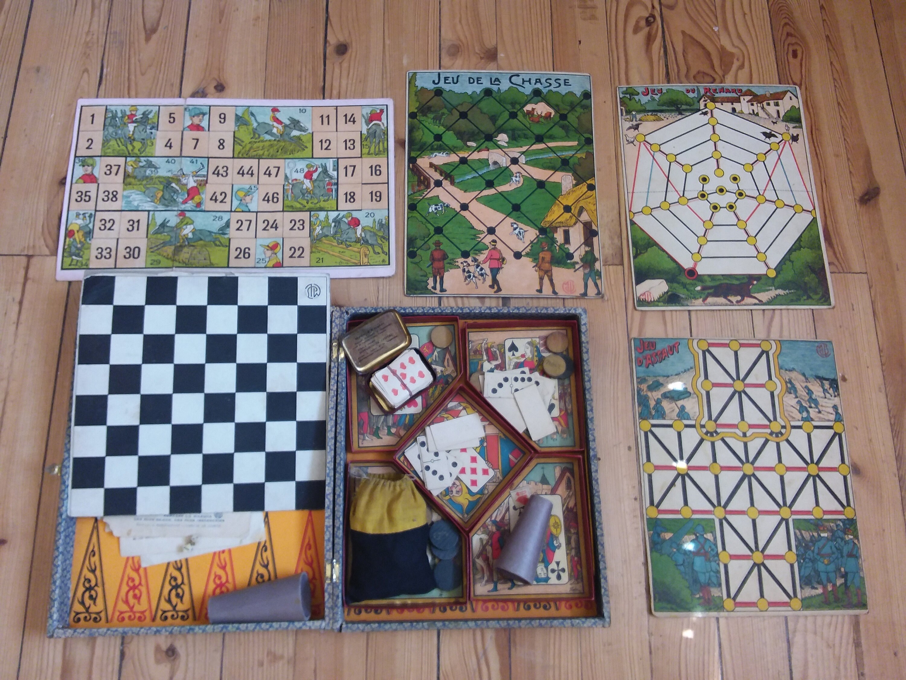 Ancien Coffret Mercerie JJF - Jeux Et Jouets Français - Début XXème - Bois Et Papier