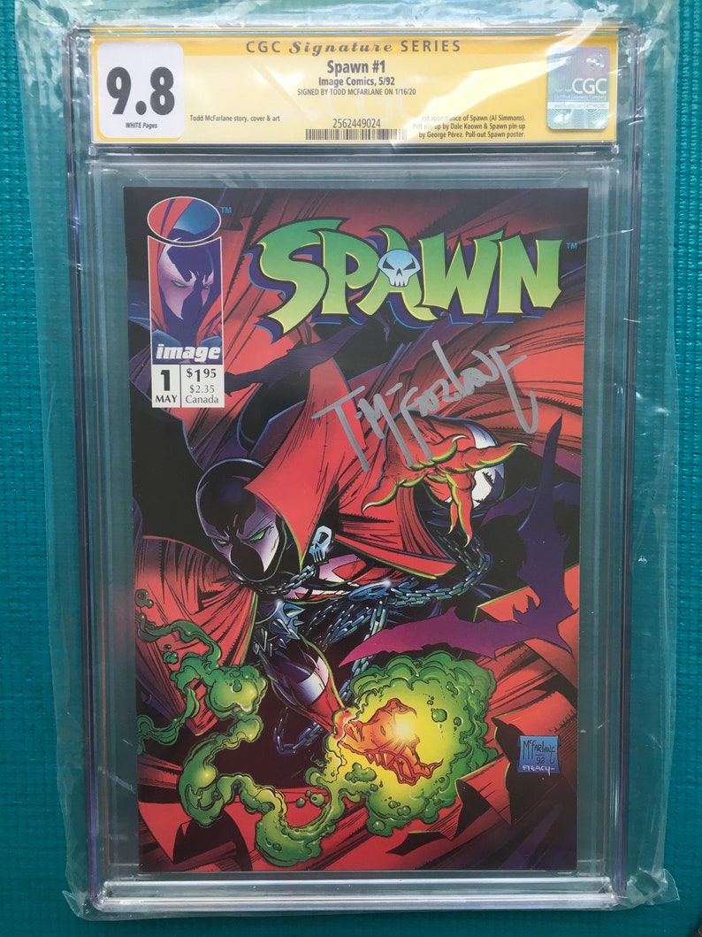 autographed spawn figure