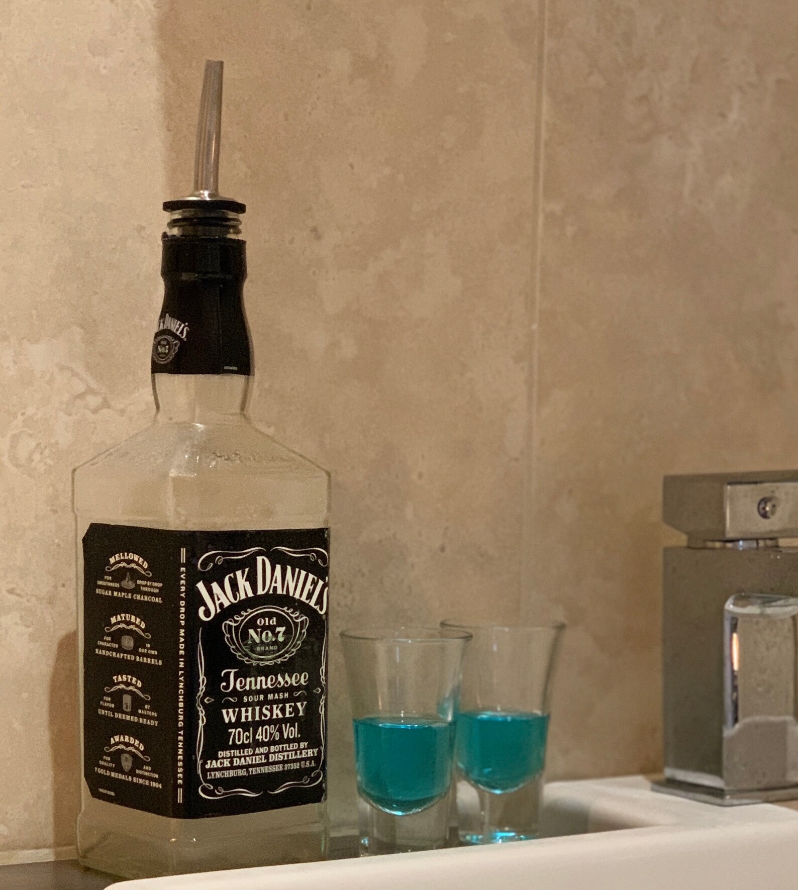 Novelty Liquor Mouthwash Dispenser Bombay Blue Sapphire Jack Etsy