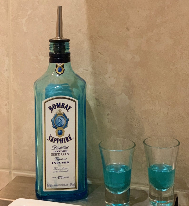 Novelty Liquor Mouthwash Dispenser Bombay Blue Sapphire Jack Etsy