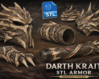 Darth Krait Inspired Sith Lord Rüstungsset – STL