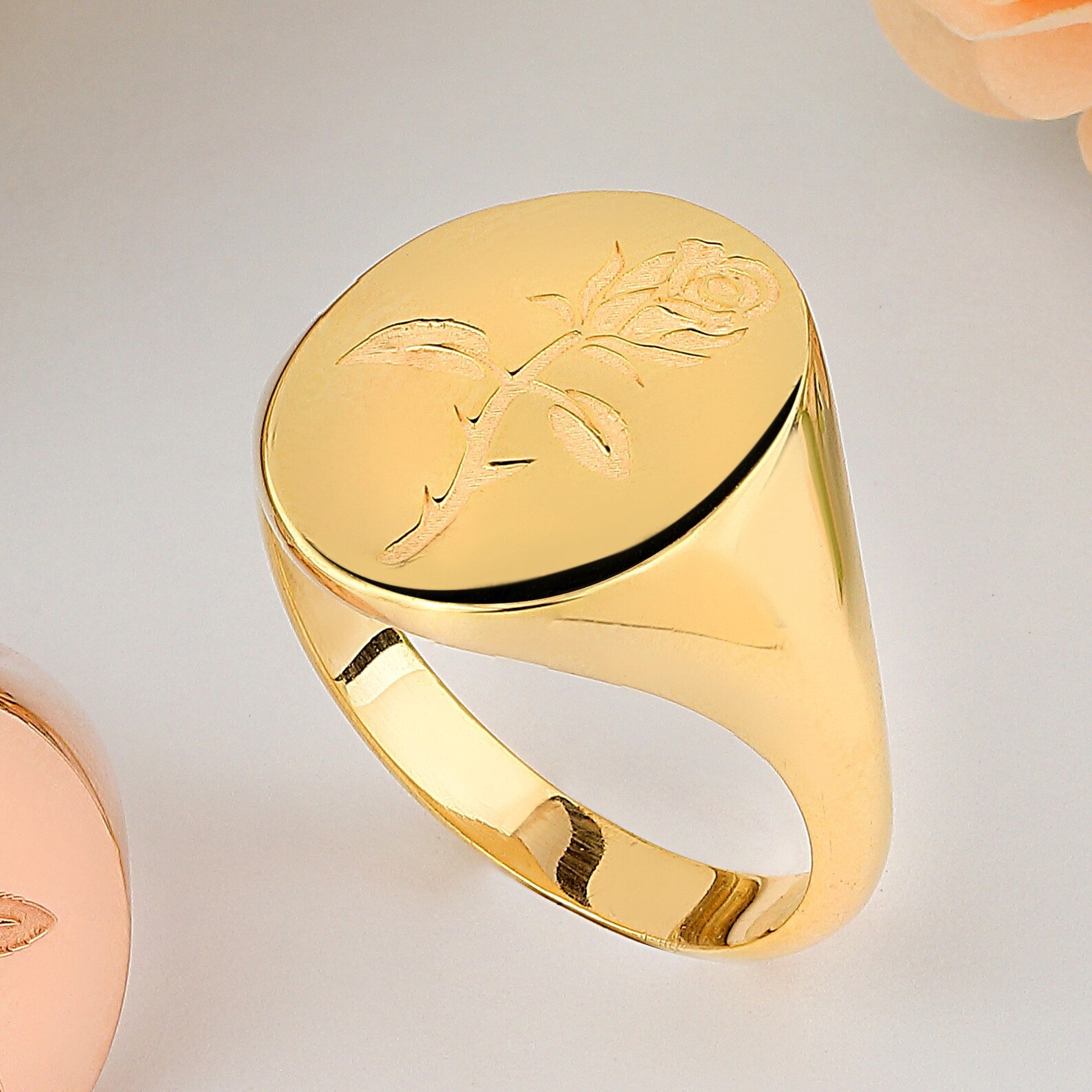 Silver Ring Rose Gold Ring Ring for Etsy