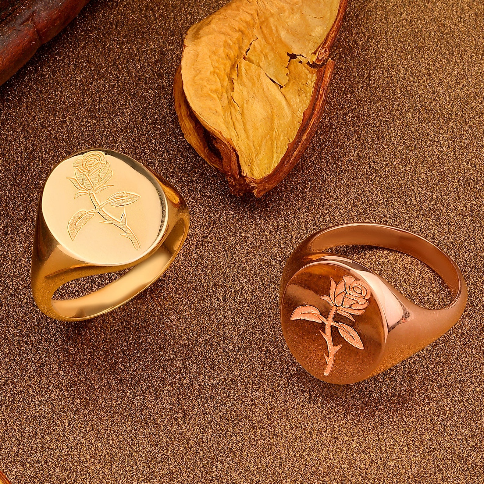 Silver Ring Rose Gold Ring Ring for Etsy