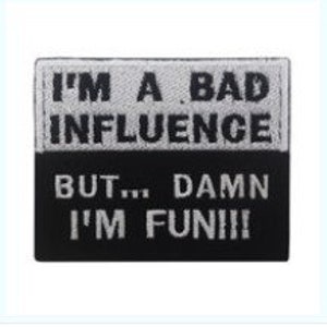 Funny Classic Saying Patch Motivational Phrases Biker Slogan Words Military Patches Emblem Appliqued Sticker Embroidered Badges For Clothing image 4