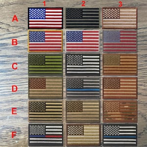 USA US American Flag Embroidered Patches Appliques Tactical Military America Thin Blue Line Flags Armband Badges For Clothing Jacket Cap