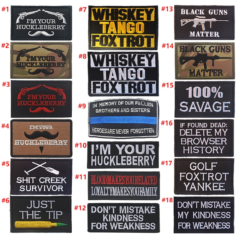 Embroidery Patch Funny Words Military Patches Tactical Combat Emblem