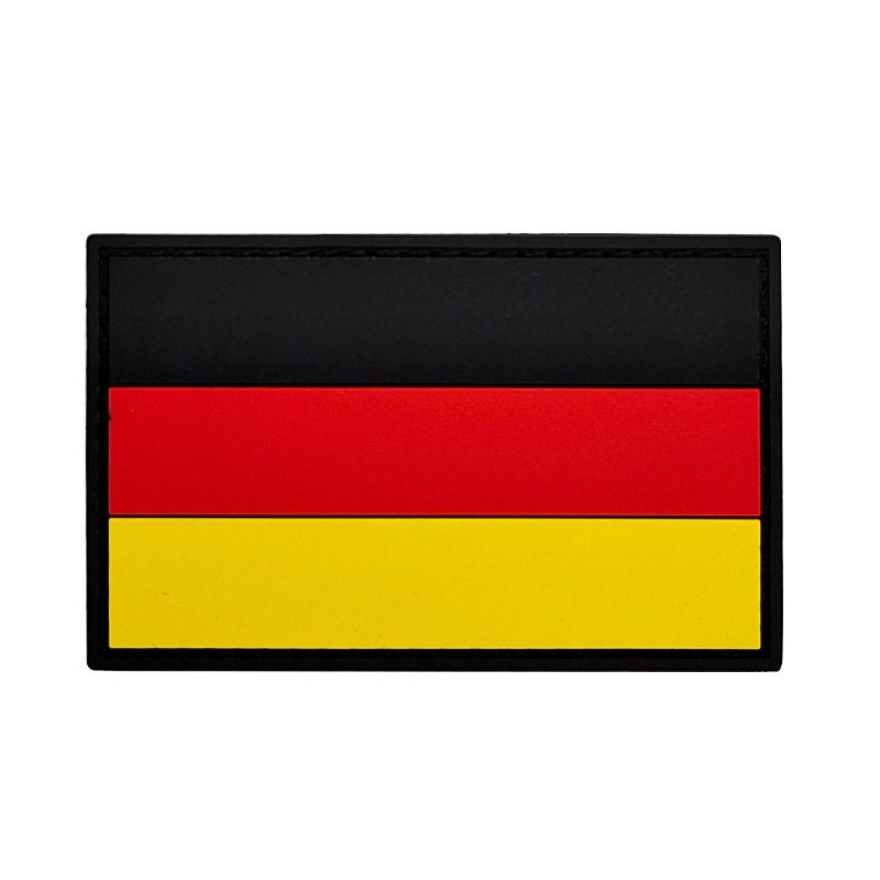 thumbnail image 2 of Germany Flag Patch – 7x4.5cm, Embroidered With Thermal Adhesive Backing, New 2 of 6