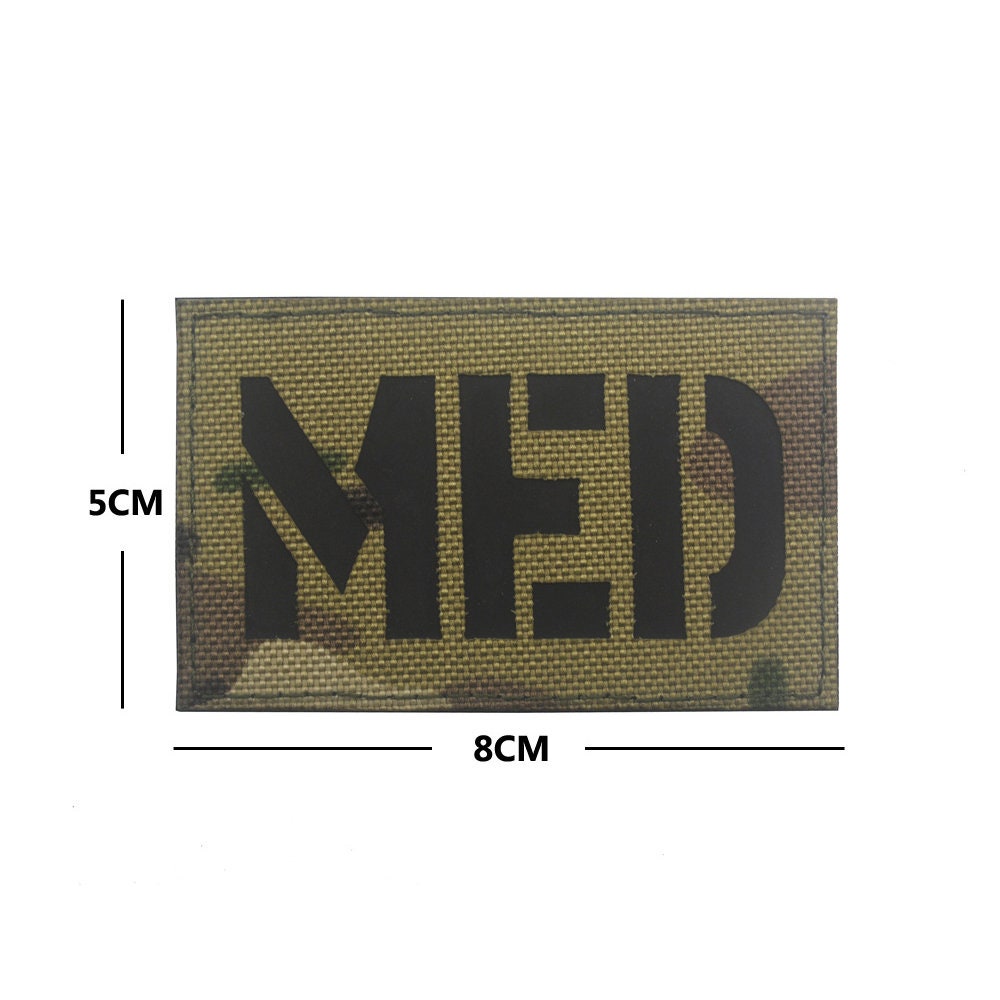 Multicam & Mono MEDIC Laser Cut IR Style Morale Patch For UBACS - Foto 9