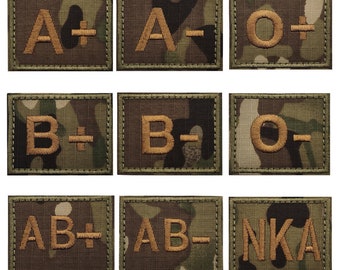 Embroidery Blood Type Patch a b ab o Positive Pos Negative Neg Cp Patches Tactical Military Emblem Badges For Clothing Backpack Jackets