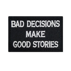 Funny Classic Saying Patch Motivational Phrases Biker Slogan Words Military Patches Emblem Appliqued Sticker Embroidered Badges For Clothing image 6