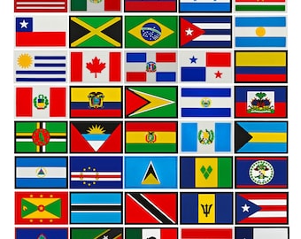 Americas National Flag Patches PVC Rubber America USA Canada Mexico Brazil Paraguay Flag Patch Emblem Appliqued Shoulder Decorative Badges