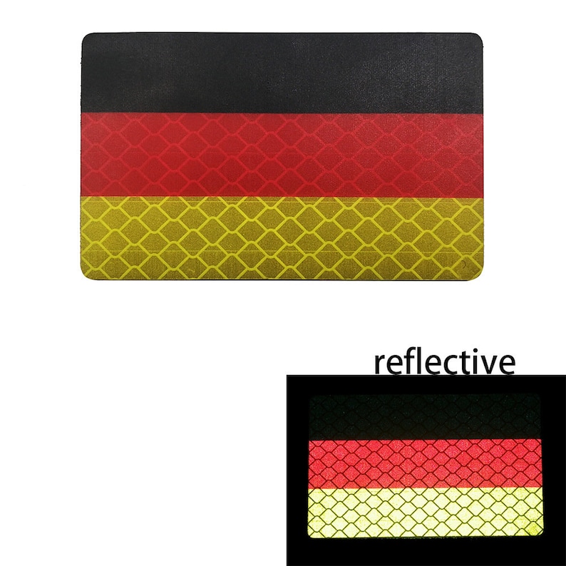 Germany Flag DEU Reflective Infrared IR Patch PVC Rubber Deutschland ...